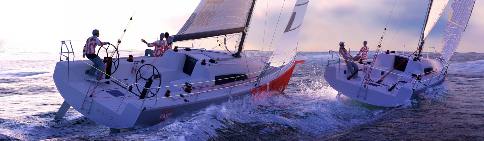 Voilier Jeanneau Sun Fast 3600, voilier de course-croisière à Marseille, Yacht Méditerranée.