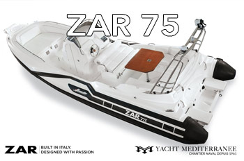 Bateau semi-rigide Zar 75 - Yacht Méditerranée - Marseille