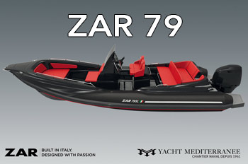 Bateau semi-rigide Zar 79 - Yacht Méditerranée - Marseille