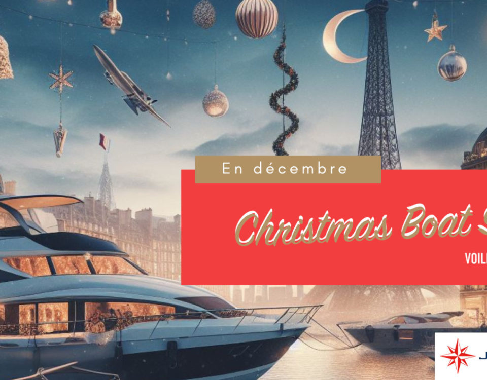 Christmas Show Jeanneau 2023 - Navy and Red Modern Christmas Facebook Cover